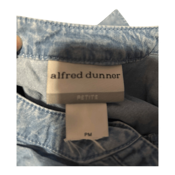 Alfred Dunner Denim Blouse Size PM - Picture 4 of 4